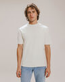 Playera Fit Relajado Blanca,BLANCO HUESO